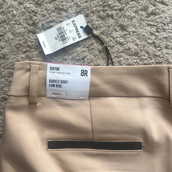 Express Editor Barely Boot Low Rise Stretch Work Pants - Picture 2 of 3